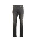 Armani Exchange Men's  Gray Tapered Fit Jeans