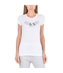 Armani Exchange Women's Winged Logo Short Sleeve T-Shirt- Size XS
