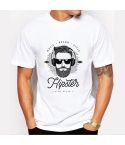 InStock Essentials Hipster Men's White  Short sleeve T-Shirt, in two Graphic options