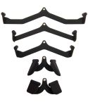 Generic 5-Piece Lat Pull Down Cable Machine Attachment Sets For Triceps Bicep Rowing Machine Accessories