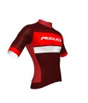 Ridley Men's Jersey Perf R7 Burgundy Red/White