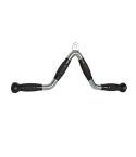 1441 Fitness Lat Attachment - V Bar with Rubber Grip End Lat Pull Down Cable 